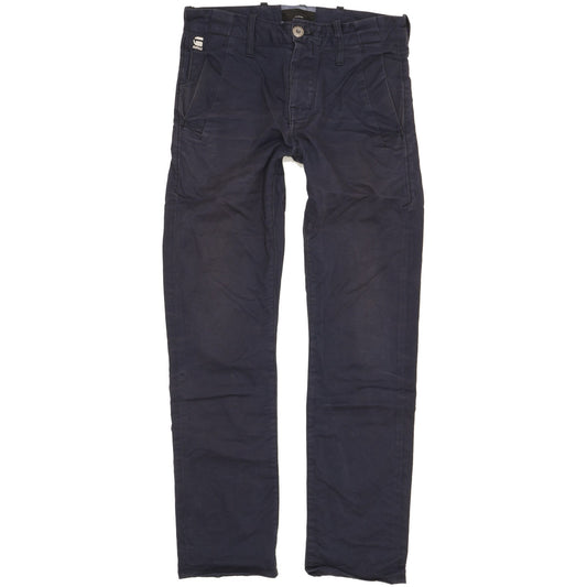G-Star Bronson Men Navy Straight Slim Chino Stretch Jeans W29 L29