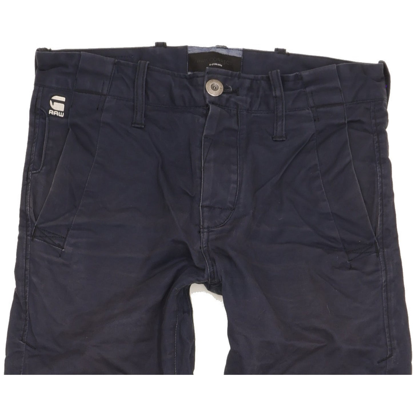 G-Star Bronson Men Navy Straight Slim Chino Stretch Jeans W29 L29