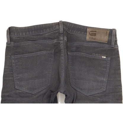 G-Star 3301 Men Grey Straight Slim Stretch Jeans W36 L34