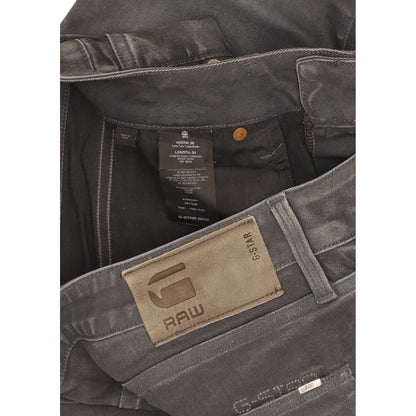 G-Star 3301 Men Grey Straight Slim Stretch Jeans W36 L34