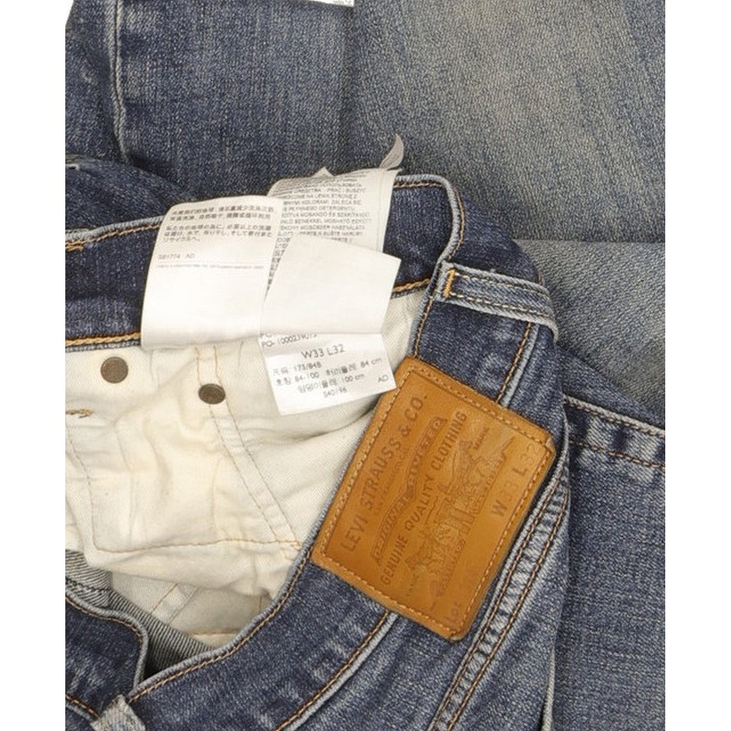 Levi's 514 Men Blue Straight Slim Stretch Jeans W33 L31