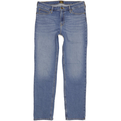 Lee Marion Women Blue Straight Regular Stretch Jeans W32 L30