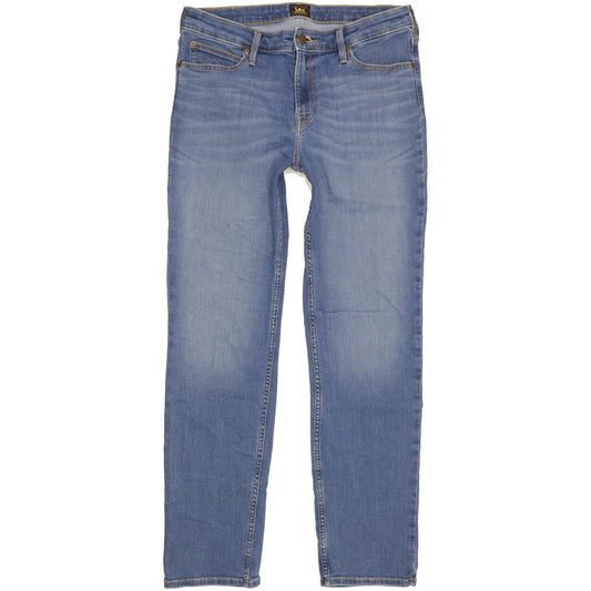 Lee Marion Women Blue Straight Regular Stretch Jeans W32 L30