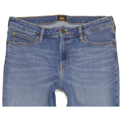 Lee Marion Women Blue Straight Regular Stretch Jeans W32 L30