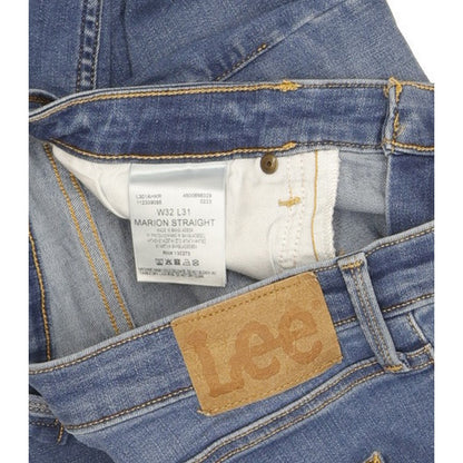 Lee Marion Women Blue Straight Regular Stretch Jeans W32 L30