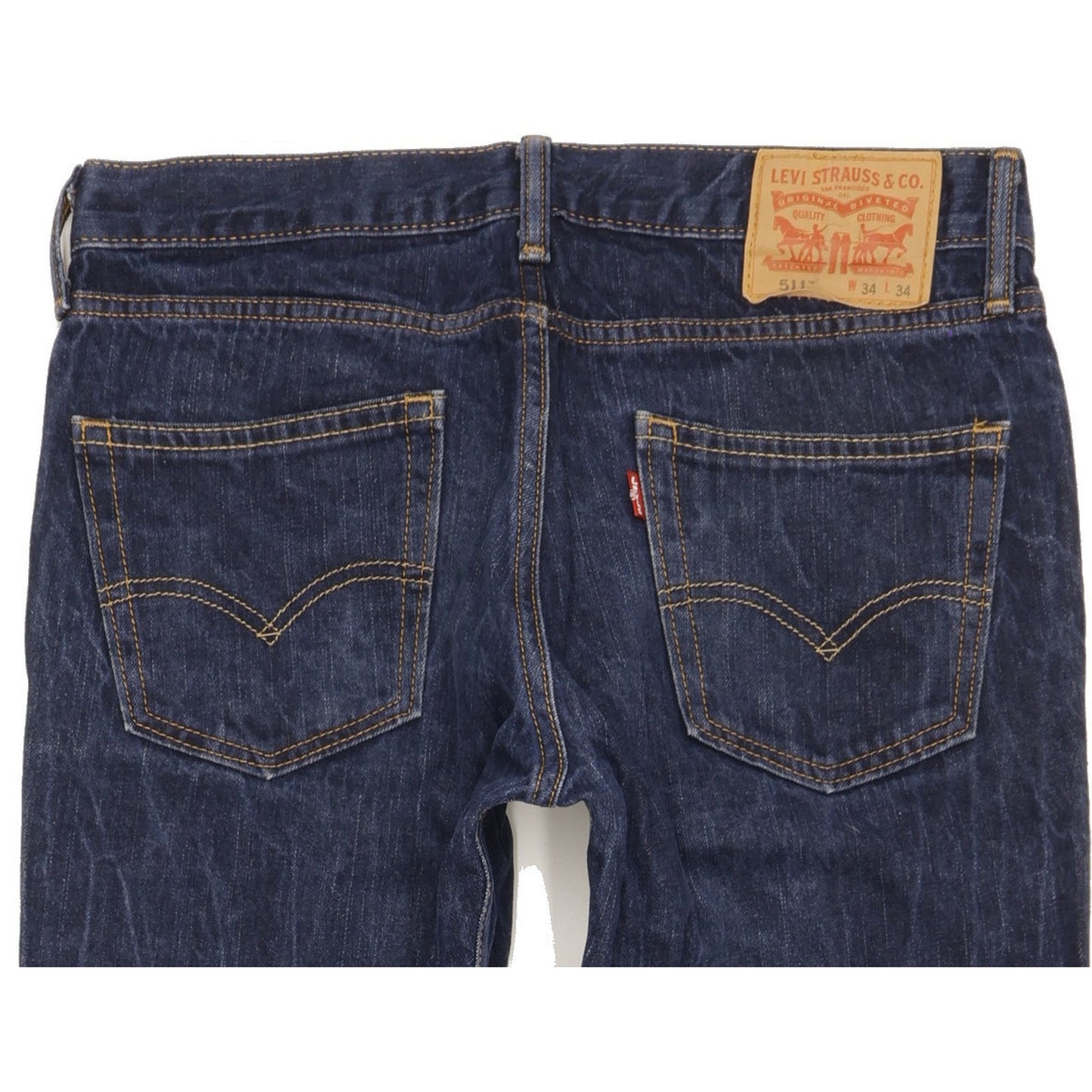 Levi's 511 Men Blue Straight Slim Jeans W34 L31
