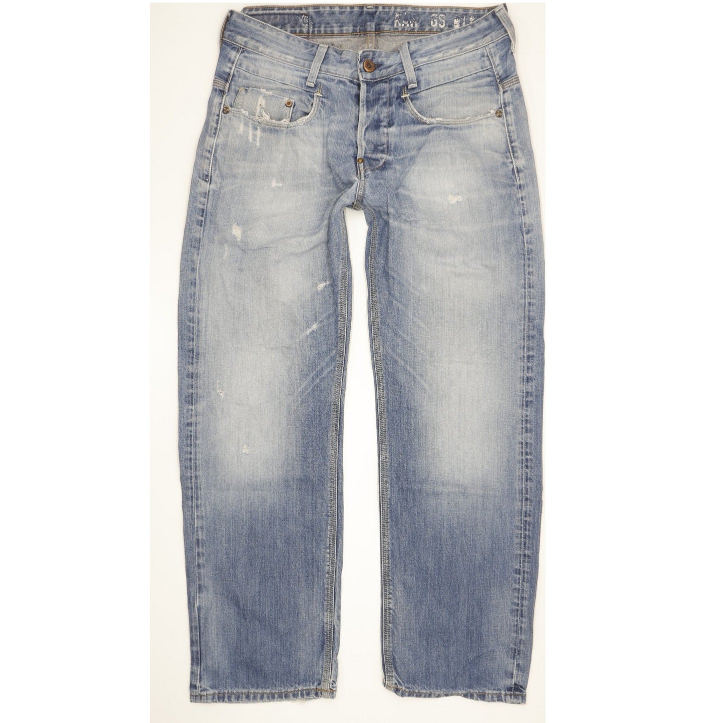 G-Star New Radar Men Blue Straight Slim Jeans W31 L29
