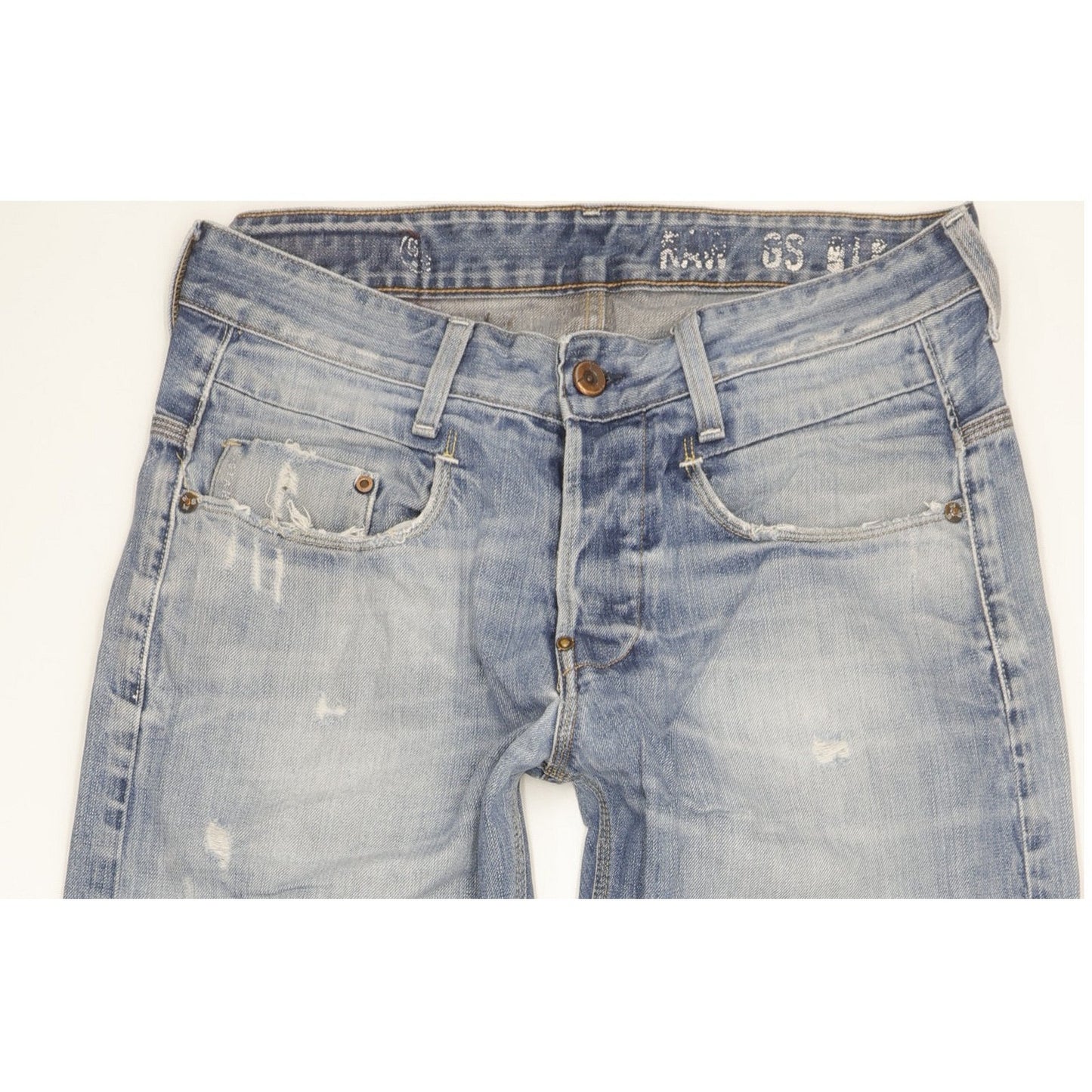 G-Star New Radar Men Blue Straight Slim Jeans W31 L29