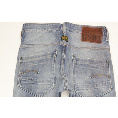 G-Star New Radar Men Blue Straight Slim Jeans W31 L29