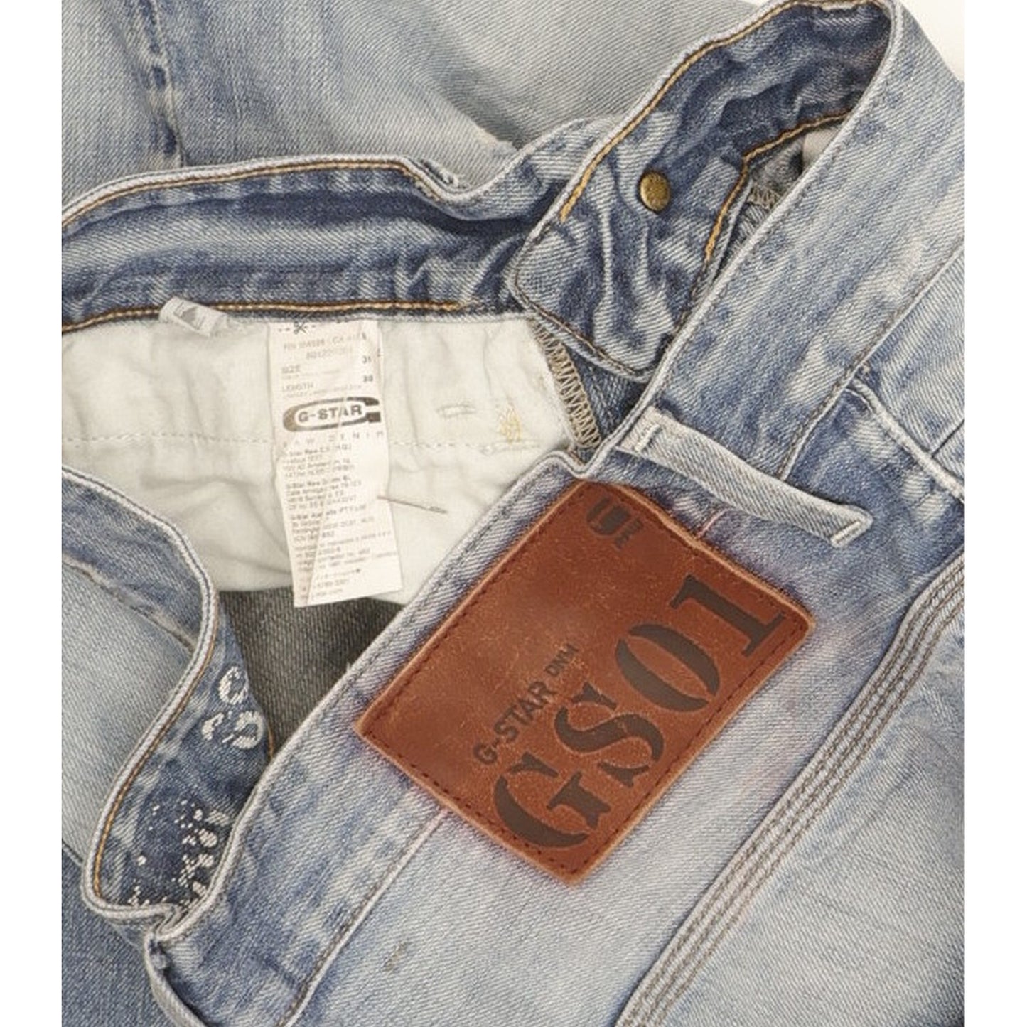 G-Star New Radar Men Blue Straight Slim Jeans W31 L29