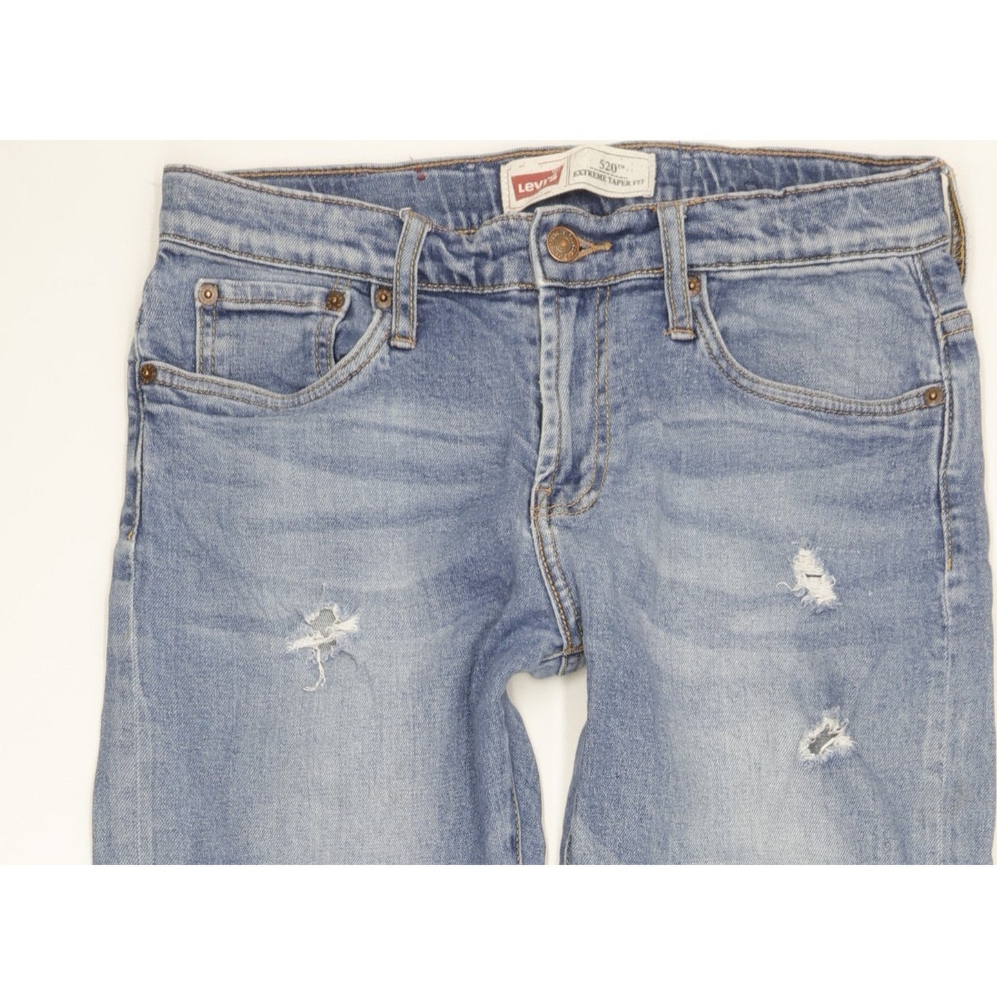 Levi's 520 Kids Blue Tapered Regular Stretch Jeans W28 L31