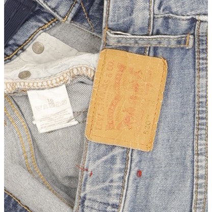 Levi's 520 Kids Blue Tapered Regular Stretch Jeans W28 L31