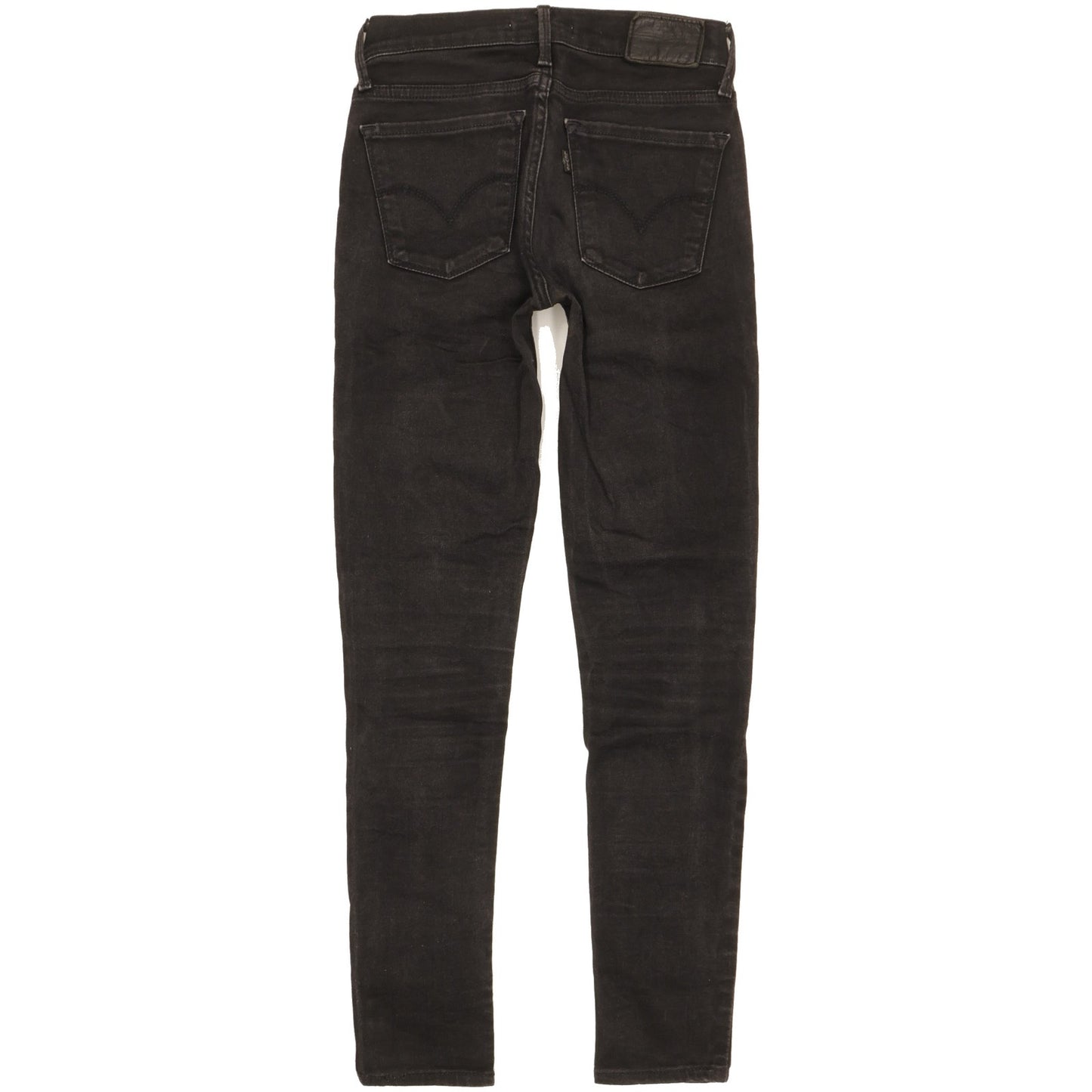 Levi's 710 Super Women Black Skinny Slim Stretch Jeans W25 L27