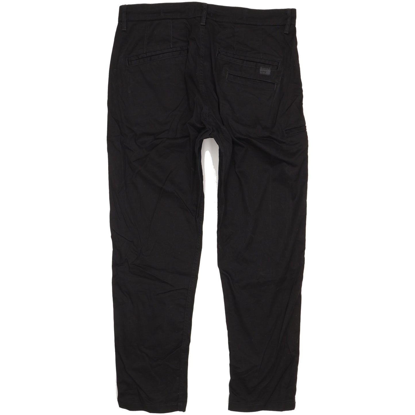 G-Star Boyfriend Black Tapered Loose Chino Stretch Jeans High Waisted W31 L32