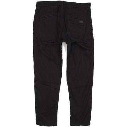 G-Star Boyfriend Black Tapered Loose Chino Stretch Jeans High Waisted W31 L32