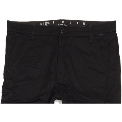 G-Star Boyfriend Black Tapered Loose Chino Stretch Jeans High Waisted W31 L32