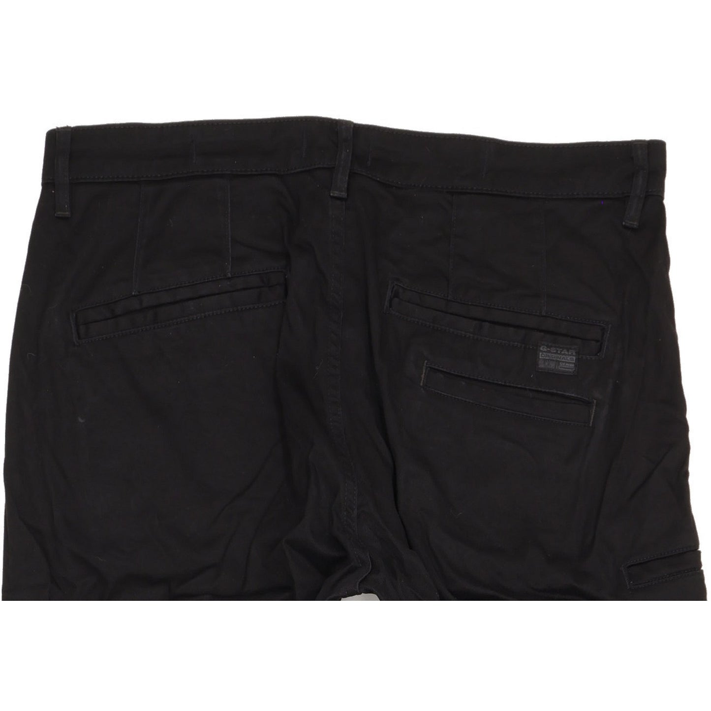 G-Star Boyfriend Black Tapered Loose Chino Stretch Jeans High Waisted W31 L32