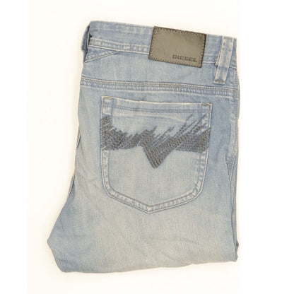 Diesel Men Blue Straight Regular Jeans W32 L32