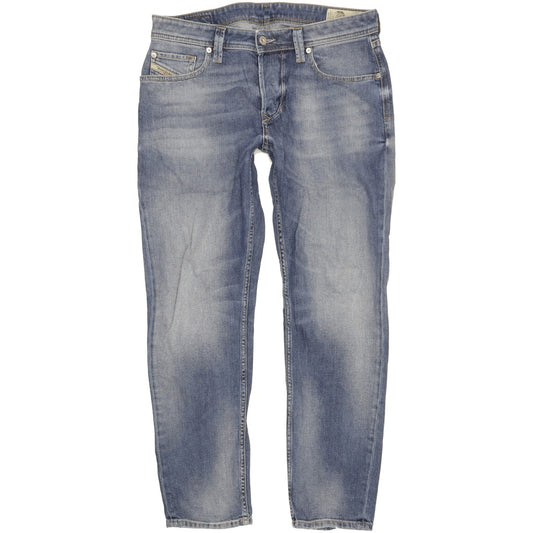 Diesel Larkee-Beex Men Blue Tapered Regular Stretch Jeans W32 L30