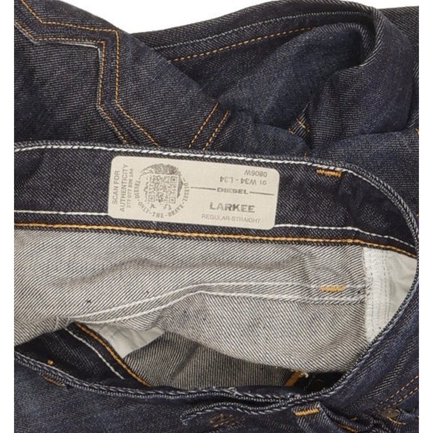 Diesel Larkee Men Blue Straight Regular Jeans W34 L34