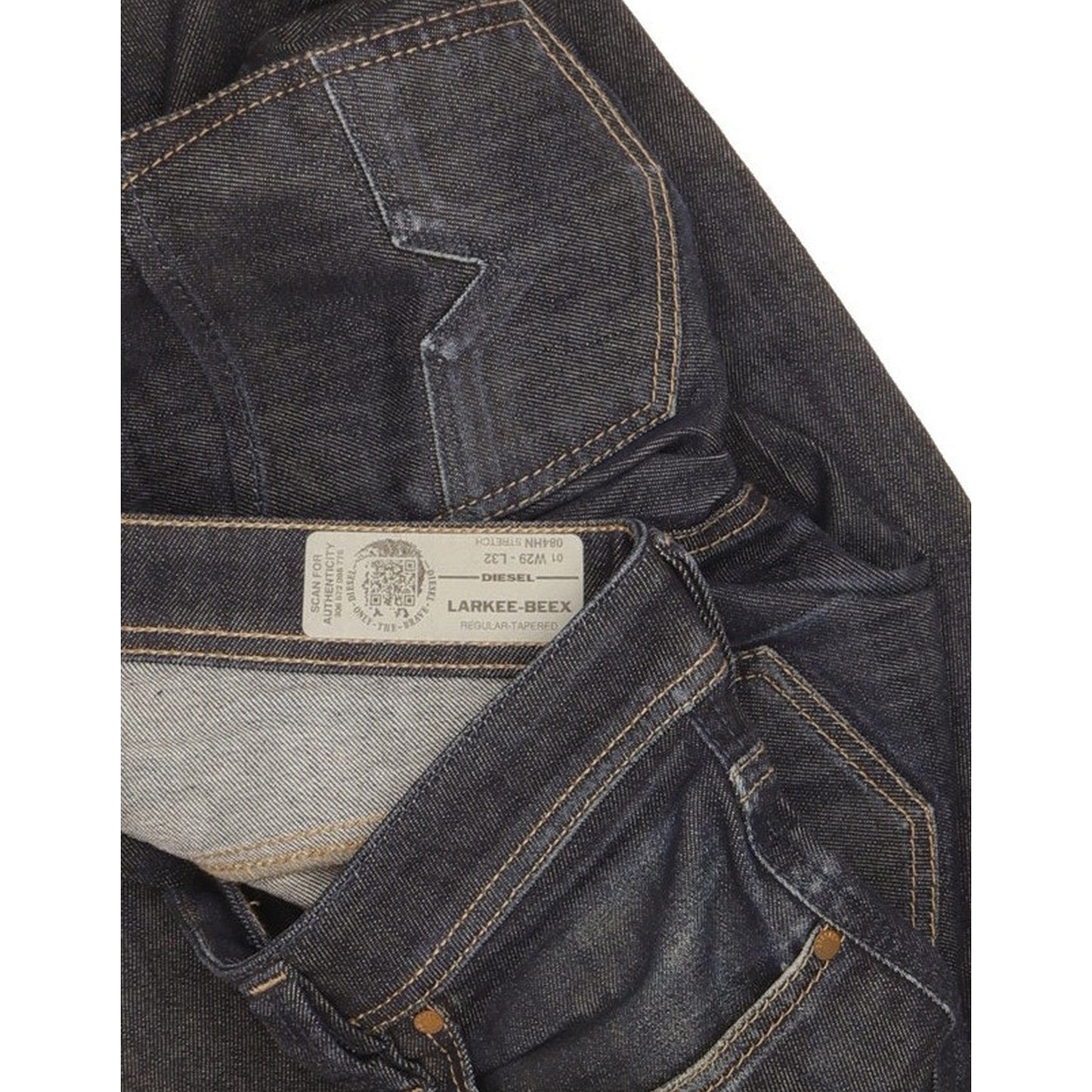 Diesel Larkee-Beex Men Blue Tapered Regular Stretch Jeans W29 L32