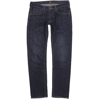Lee Men Blue Straight Slim Jeans W32 L33