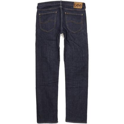 Lee Men Blue Straight Slim Jeans W32 L33