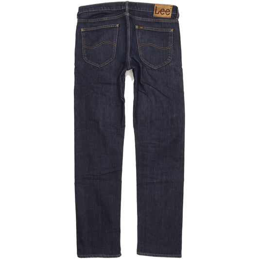 Lee Men Blue Straight Slim Jeans W32 L33