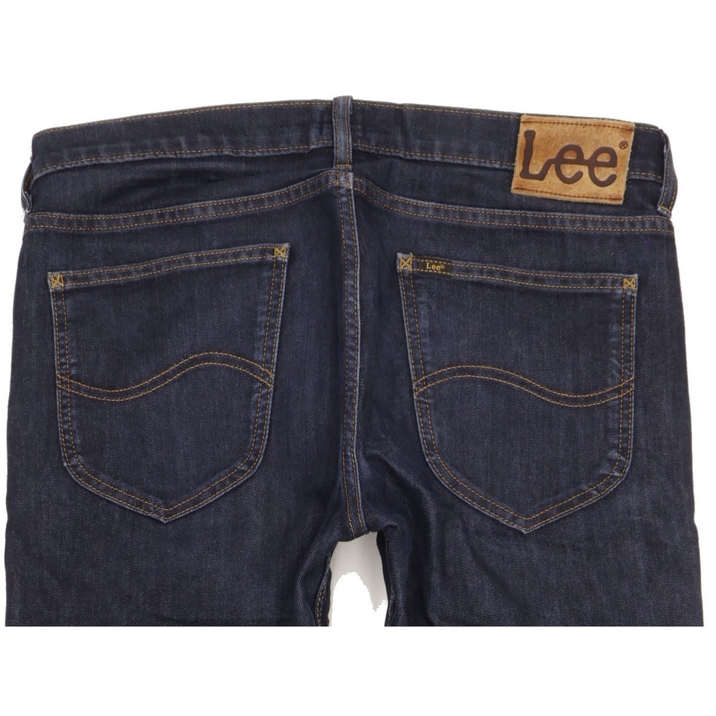 Lee Men Blue Straight Slim Jeans W32 L33