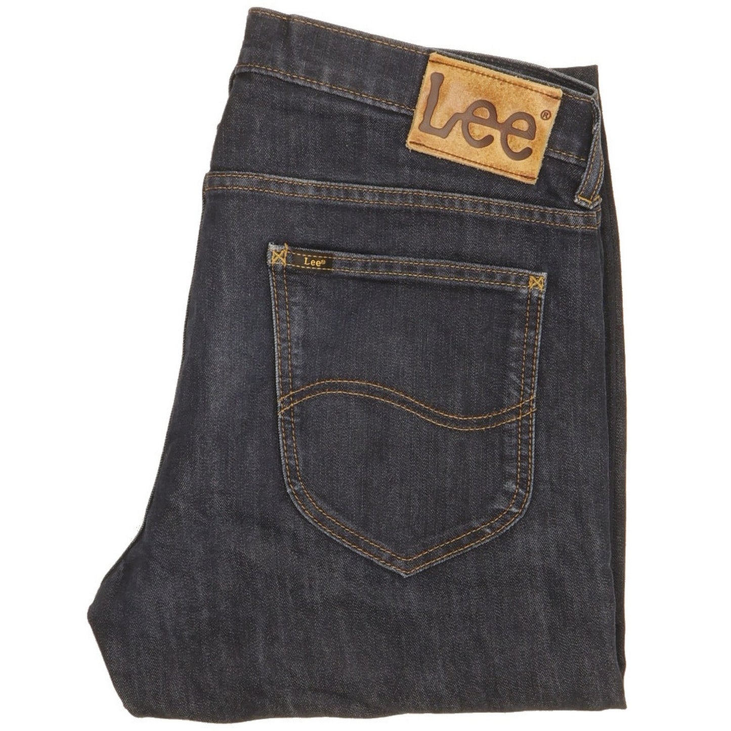 Lee Men Blue Straight Slim Jeans W32 L33