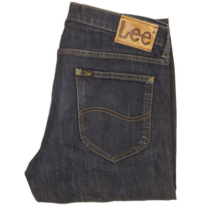 Lee Men Blue Straight Slim Jeans W32 L33
