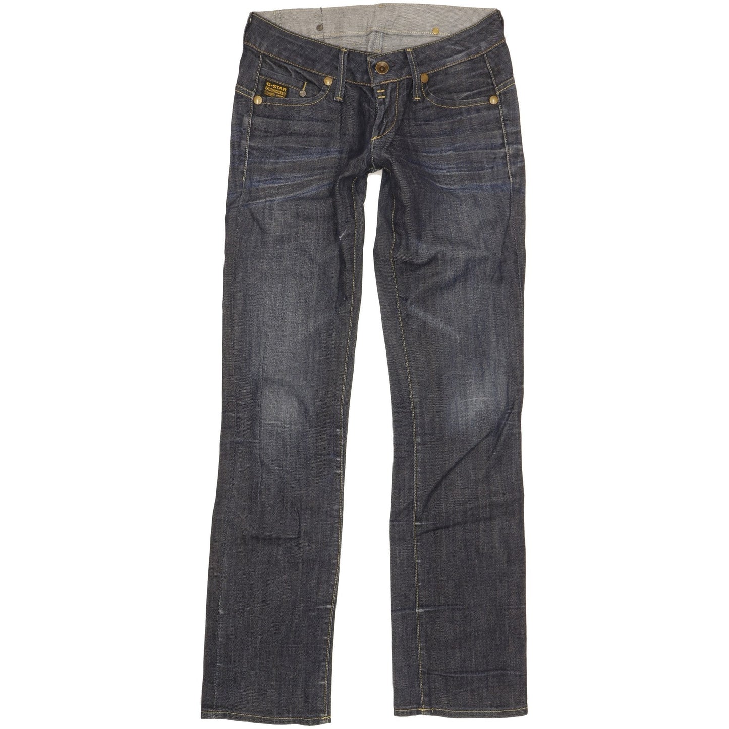 G-Star Midge Women Blue Straight Slim Stretch Jeans W27 L32