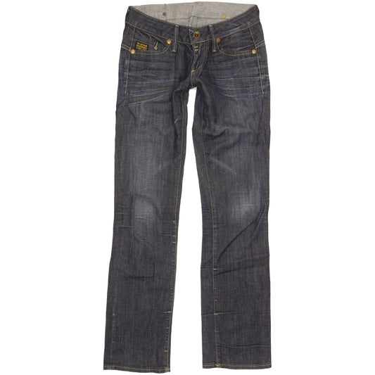 G-Star Midge Women Blue Straight Slim Stretch Jeans W27 L32