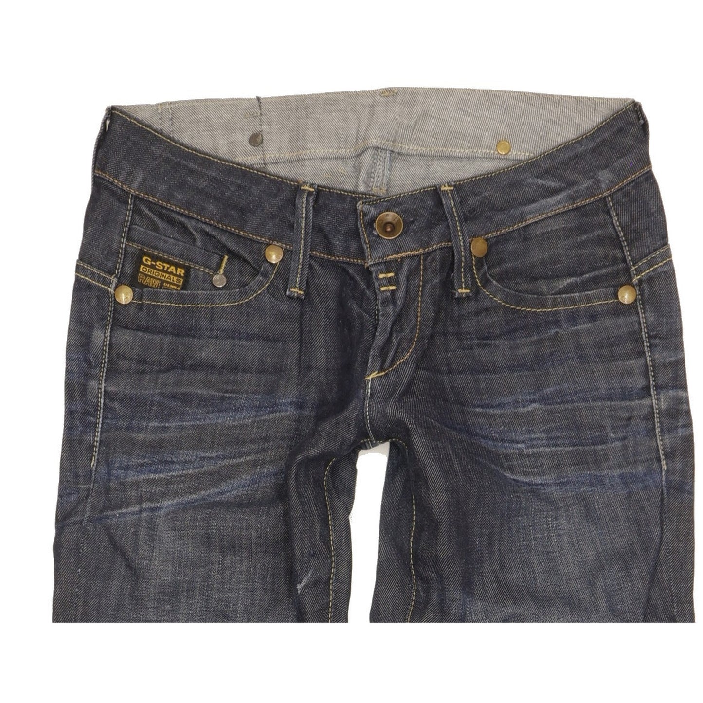 G-Star Midge Women Blue Straight Slim Stretch Jeans W27 L32