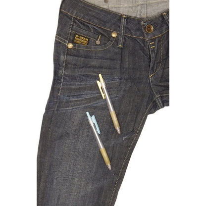 G-Star Midge Women Blue Straight Slim Stretch Jeans W27 L32