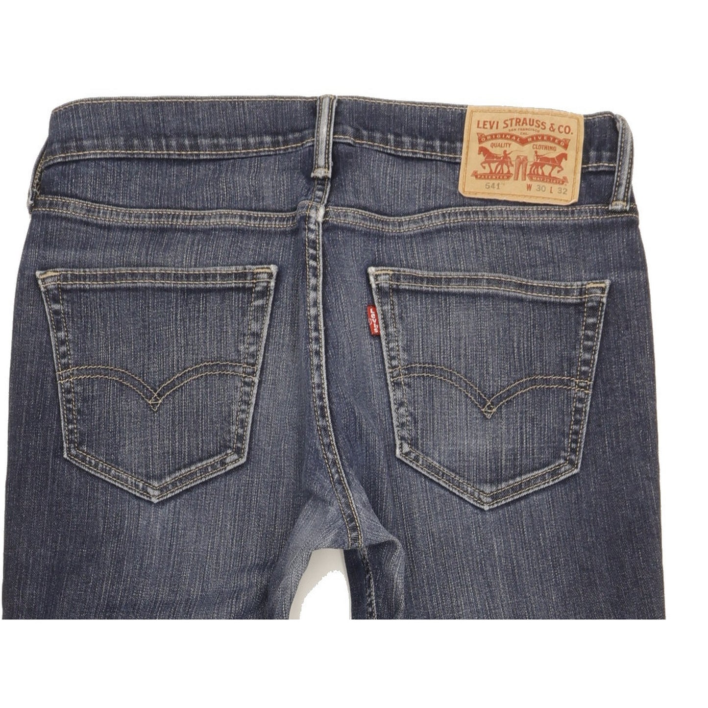 Levi's 541 Men Blue Straight Slim Stretch Jeans W30 L29