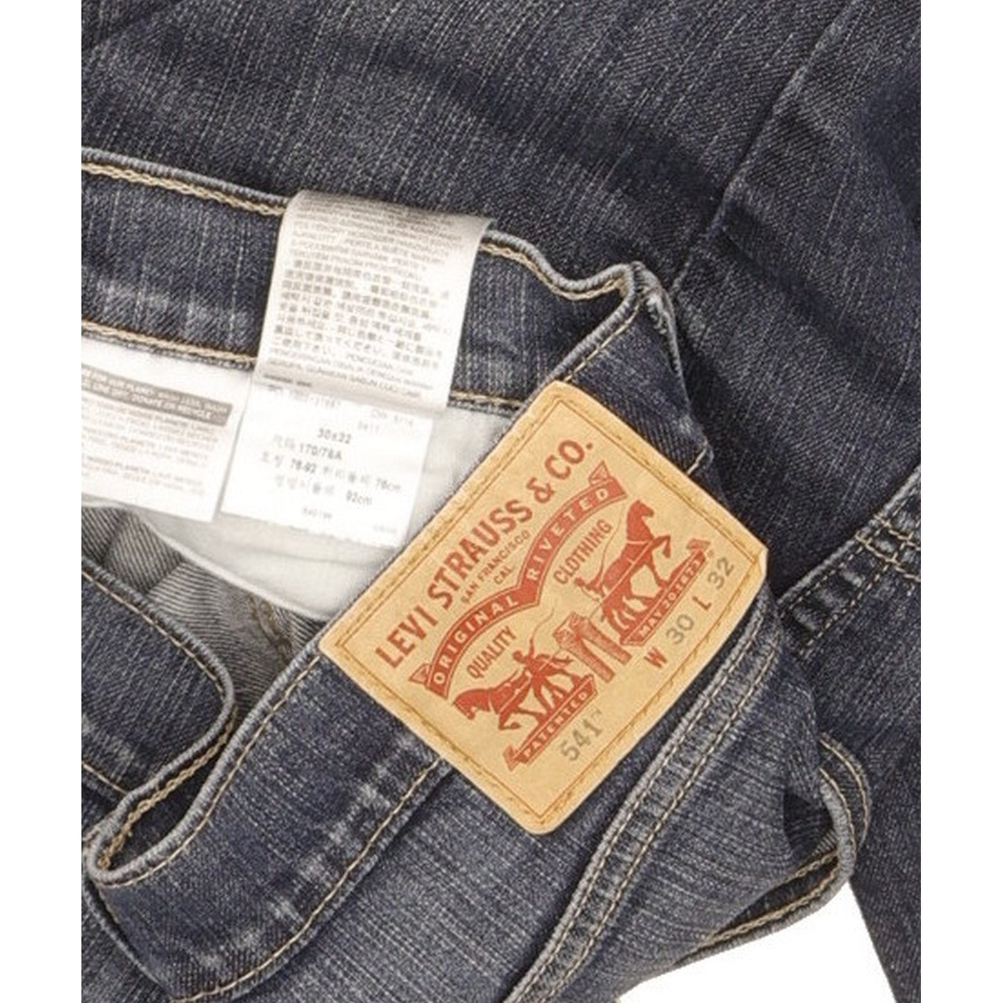 Levi's 541 Men Blue Straight Slim Stretch Jeans W30 L29