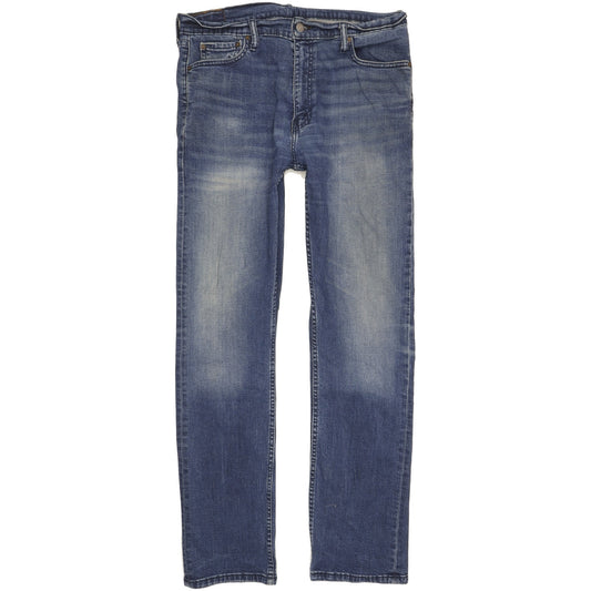 Levi's 513 Men Blue Straight Slim Stretch Jeans W36 L33