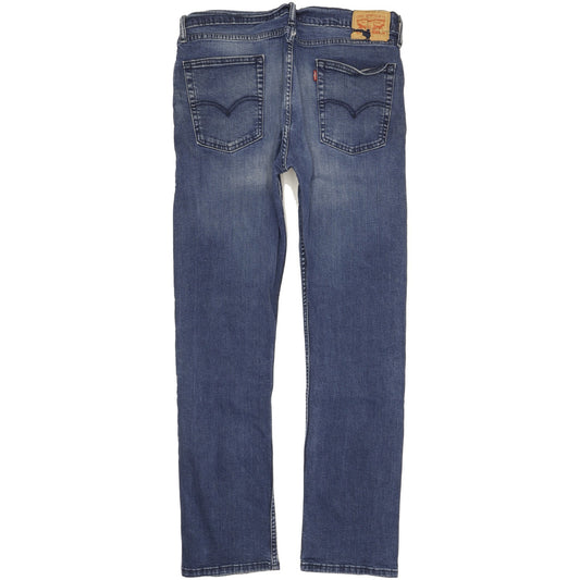 Levi's 513 Men Blue Straight Slim Stretch Jeans W36 L33