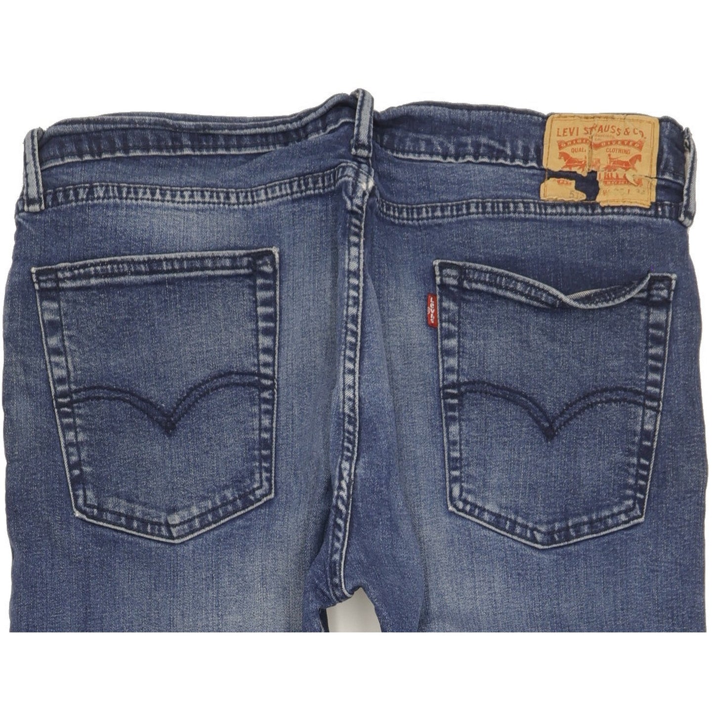 Levi's 513 Men Blue Straight Slim Stretch Jeans W36 L33