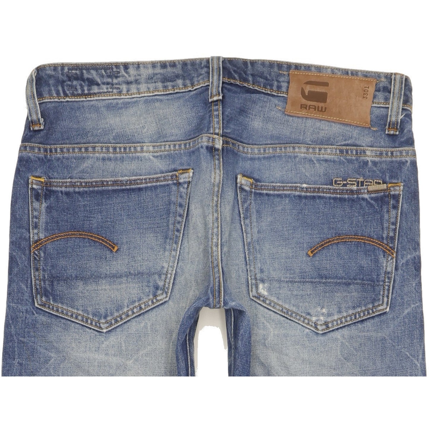 G-Star 3301 Men Blue Tapered Slim Jeans W31 L32