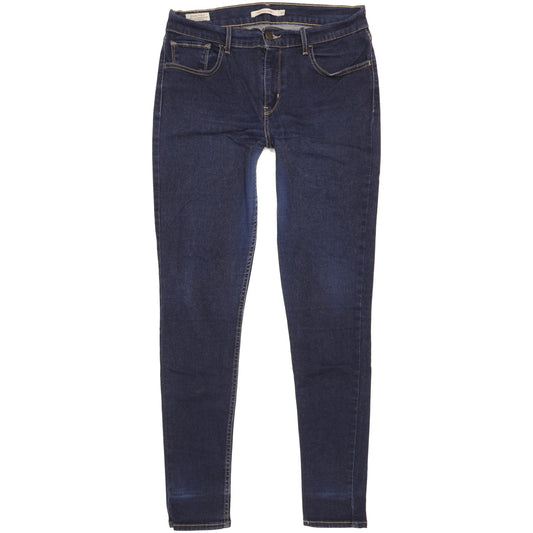 Levi's 710 Super Women Blue Skinny Slim Stretch Jeans W30 L29