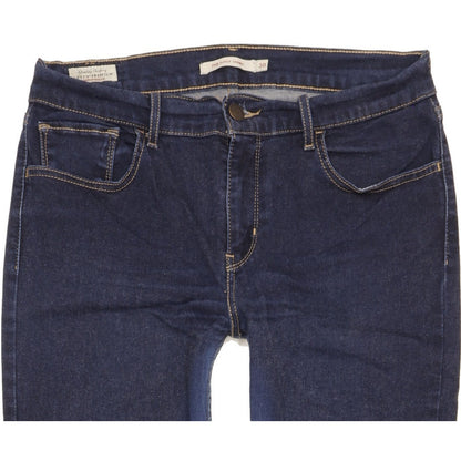 Levi's 710 Super Women Blue Skinny Slim Stretch Jeans W30 L29