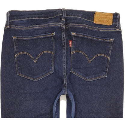 Levi's 710 Super Women Blue Skinny Slim Stretch Jeans W30 L29