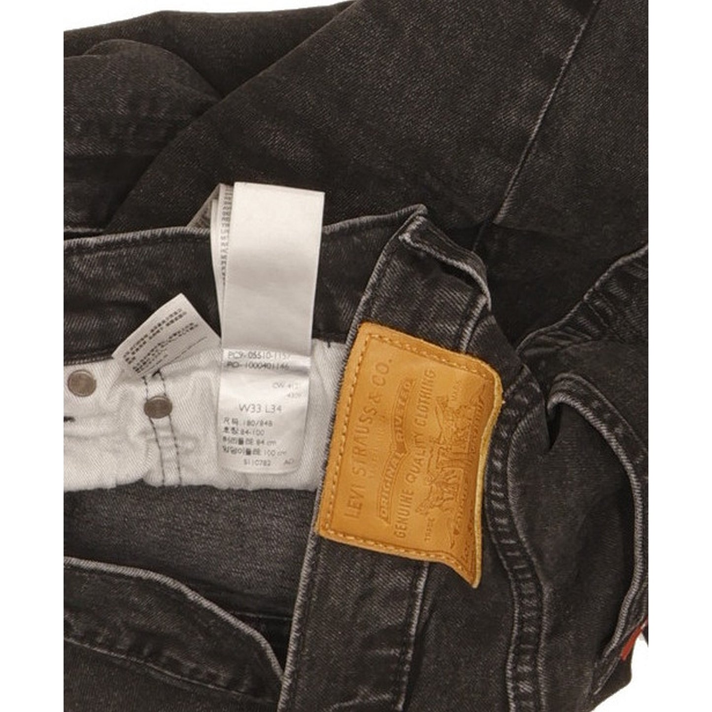 Levi's 510 Men Black Skinny Slim Jeans W33 L34