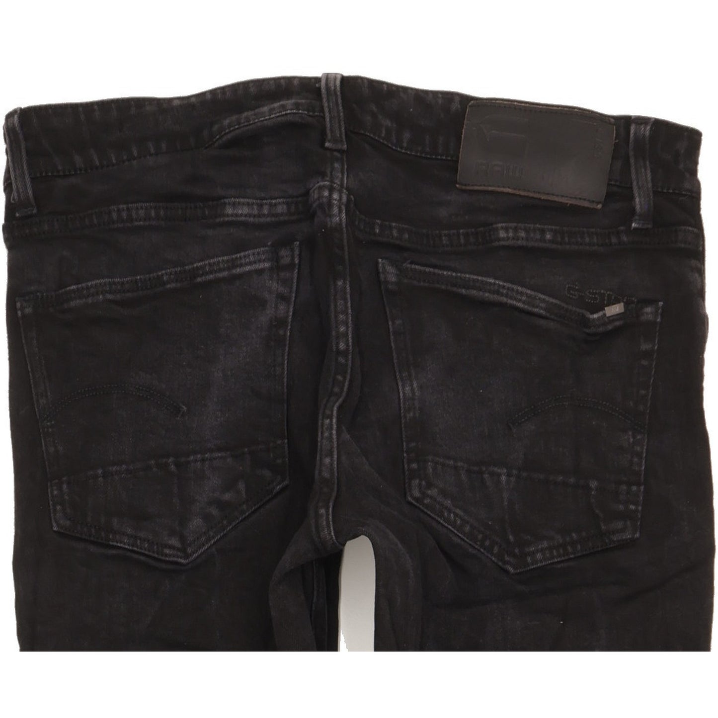 G-Star 3301 Men Black Tapered Slim Stretch Jeans W34 L33