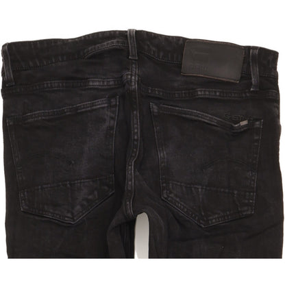 G-Star 3301 Men Black Tapered Slim Stretch Jeans W34 L33