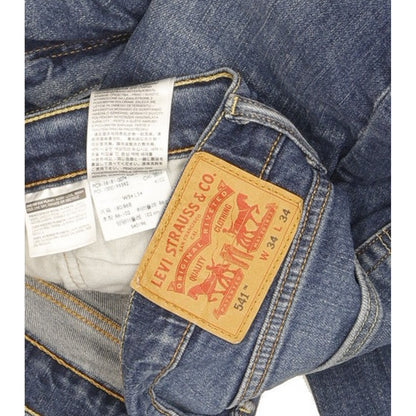 Levi's 541 Men Blue Straight Slim Stretch Jeans W34 L33