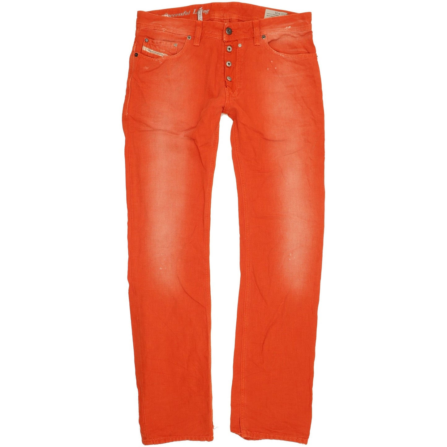 Diesel Safado Men Red Straight Slim Jeans W32 L33
