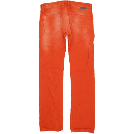 Diesel Safado Men Red Straight Slim Jeans W32 L33